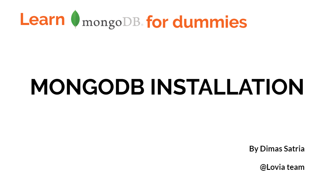 Poster for Learn MongoDB blog